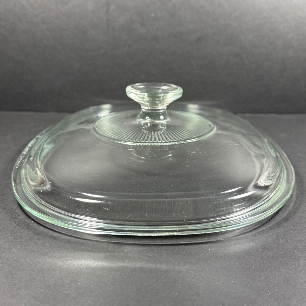 Vintage Pyrex Replacement Lid DC1.5C Clear Casserole Oval Glass 11' x 8"